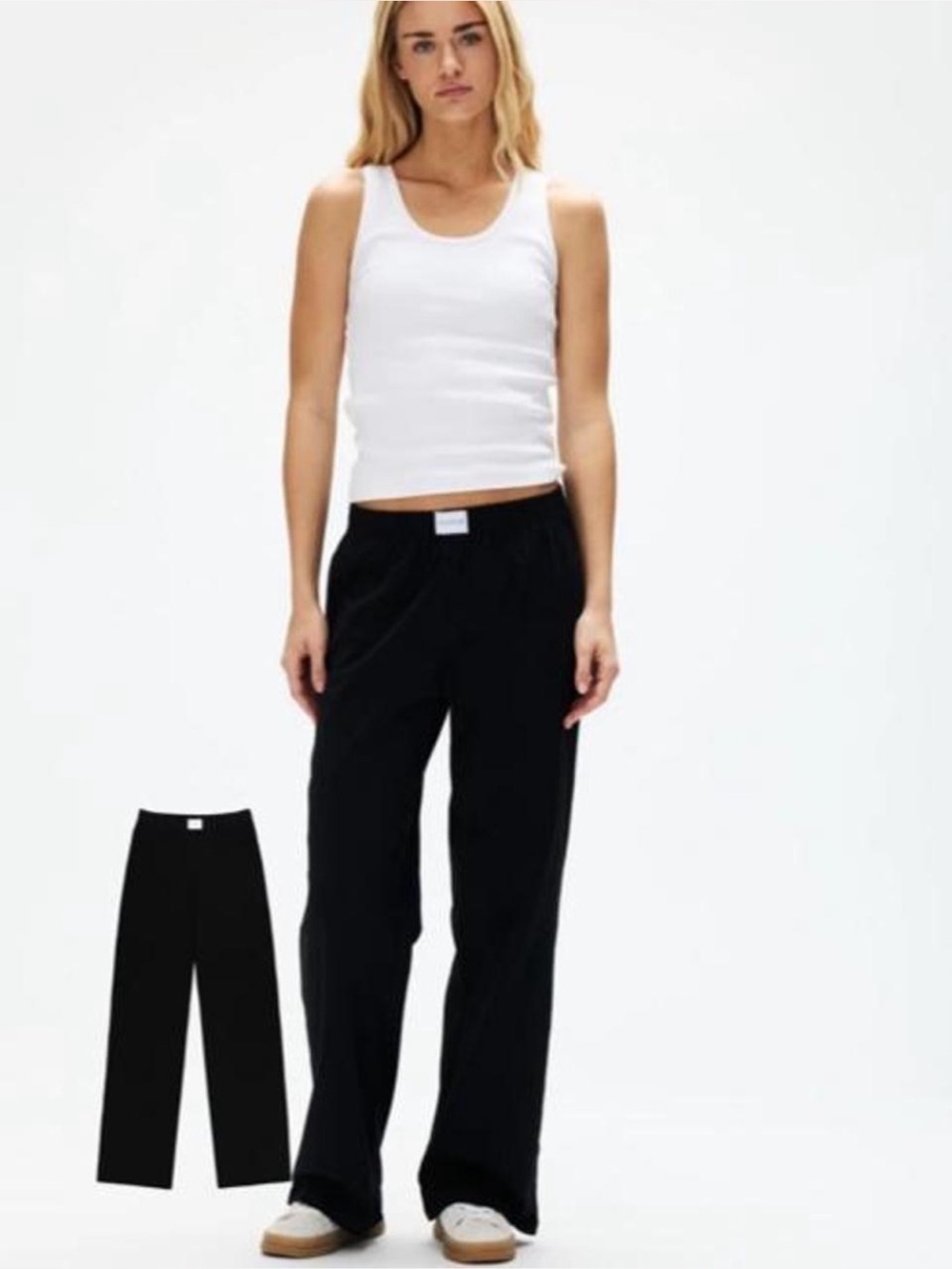 PARKE Black Cotton Boxer Pants Size L 🔥